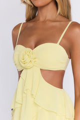 Private Summer Mini Dress Lemon