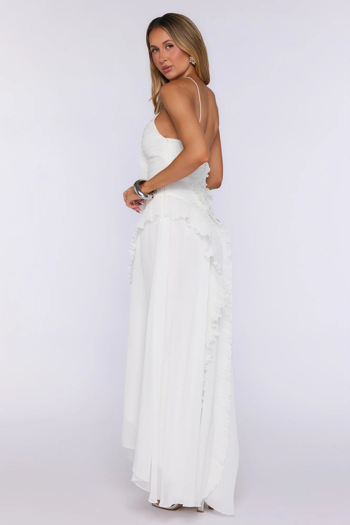 Beyond Style Maxi Dress Ecru