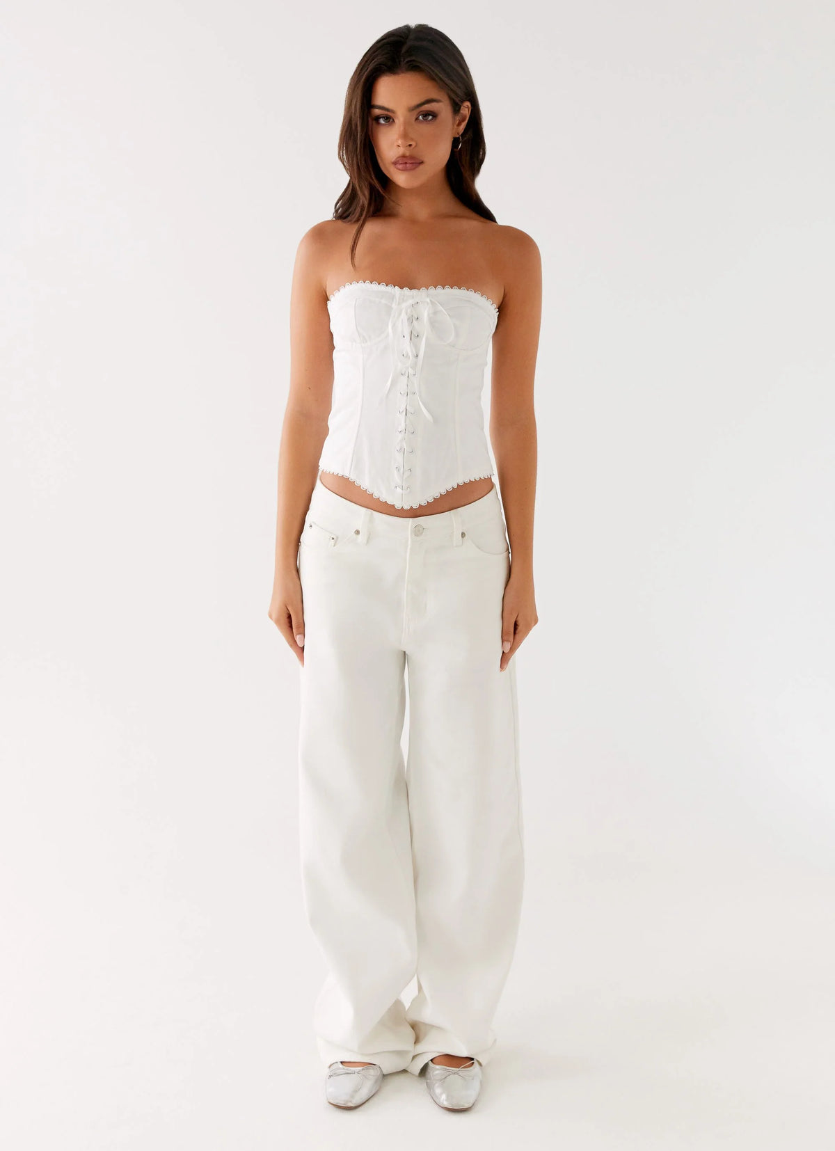 Tory Bustier Top - Ivory