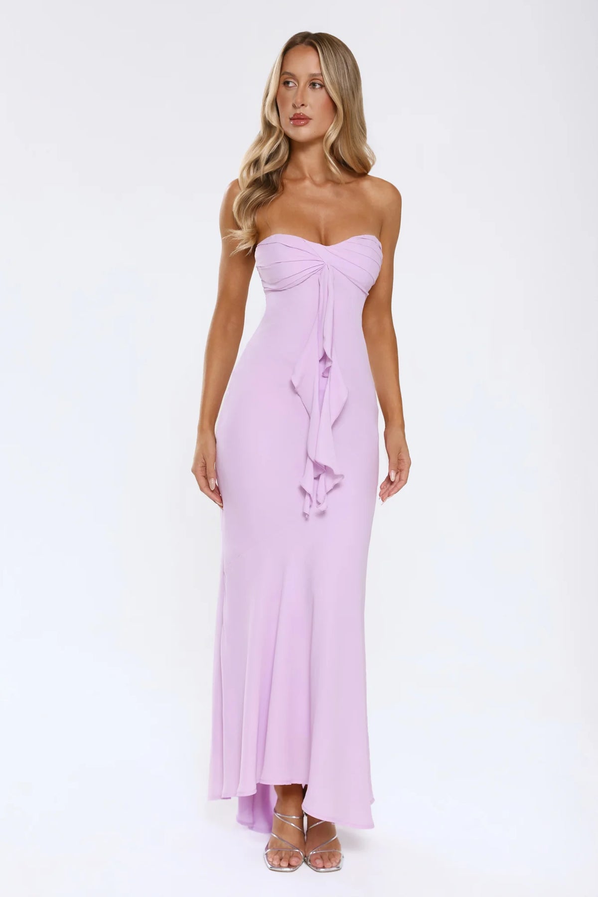 Flirt With Purpose Strapless Maxi Dress Green