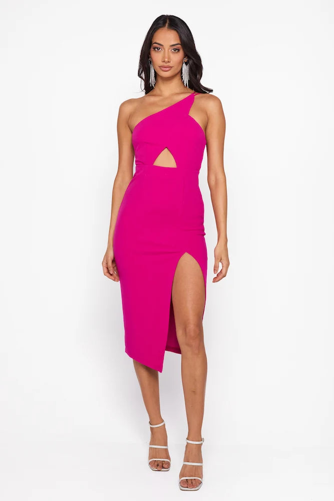 HELLO MOLLY The World Is Yours Midi Dress Lilac