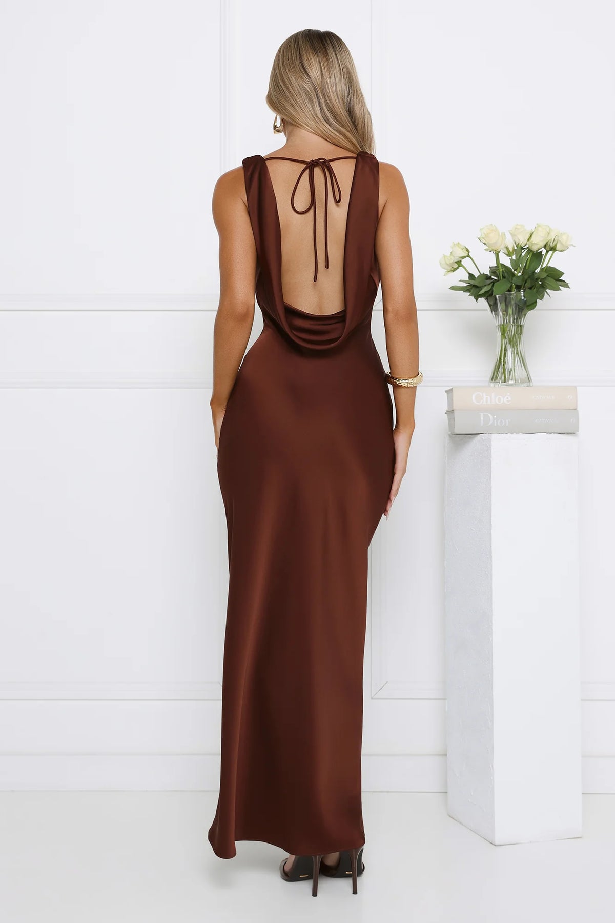 Effortless Appeal Satin Maxi Dress Teal