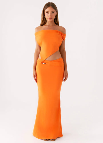 Mention Maxi Skirt - Orange