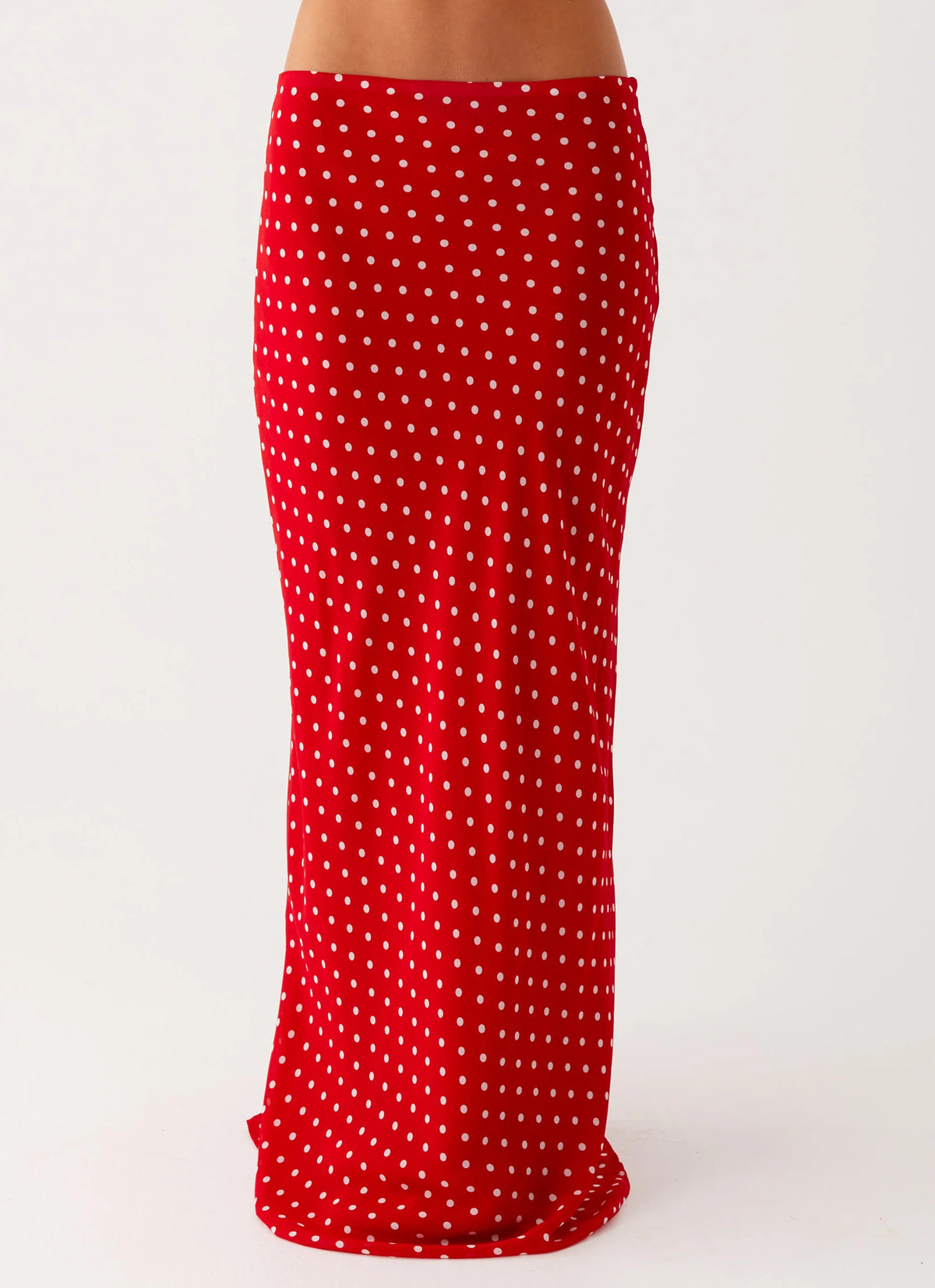 Bendita Maxi Skirt - Red Polka Dot