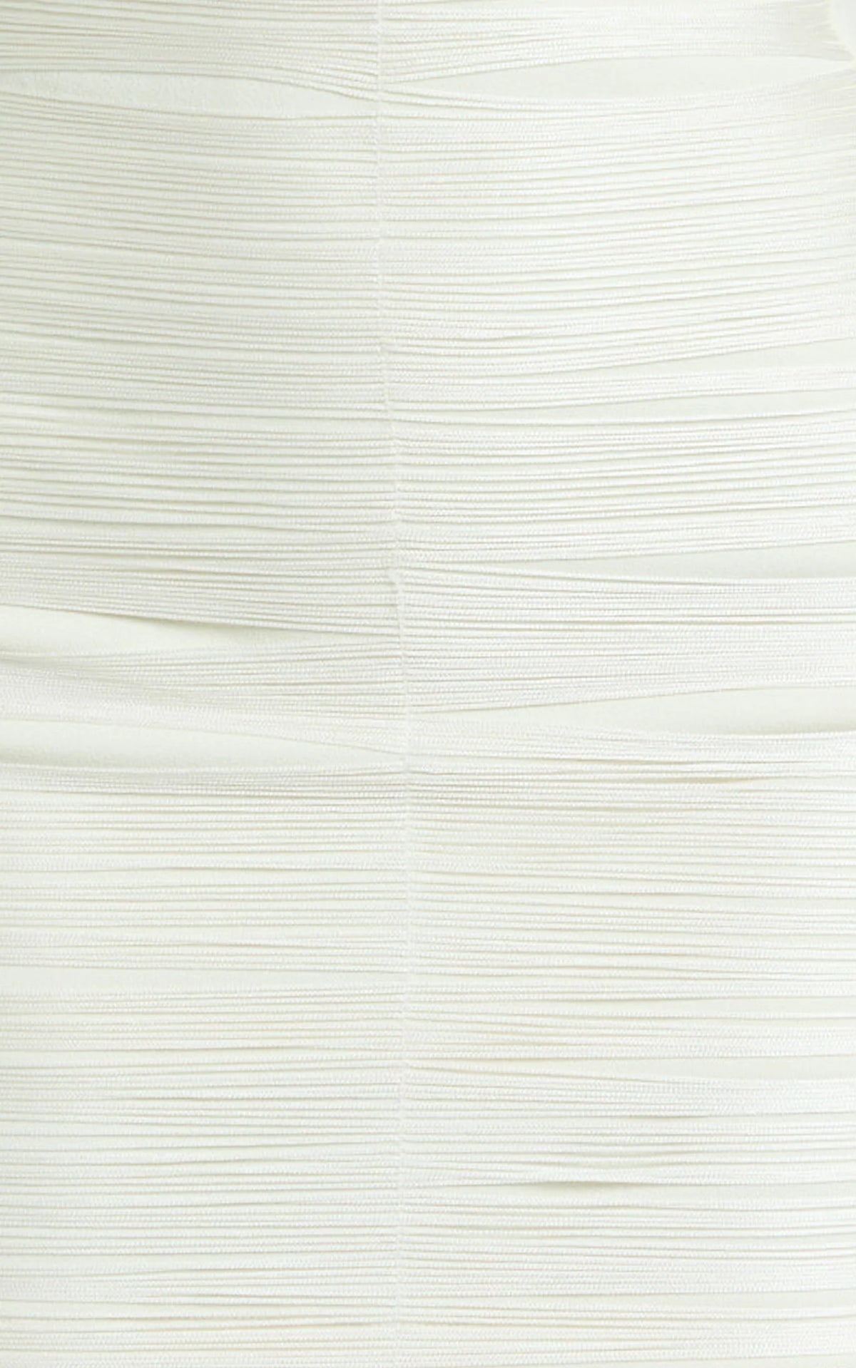 Joanne Mini Dress - Fringe Detail Bodycon Dress in Ivory