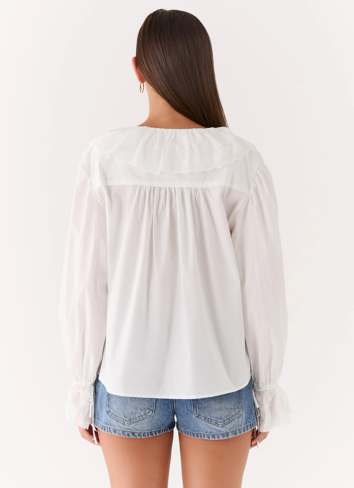 Verrin Cotton Blouse - White