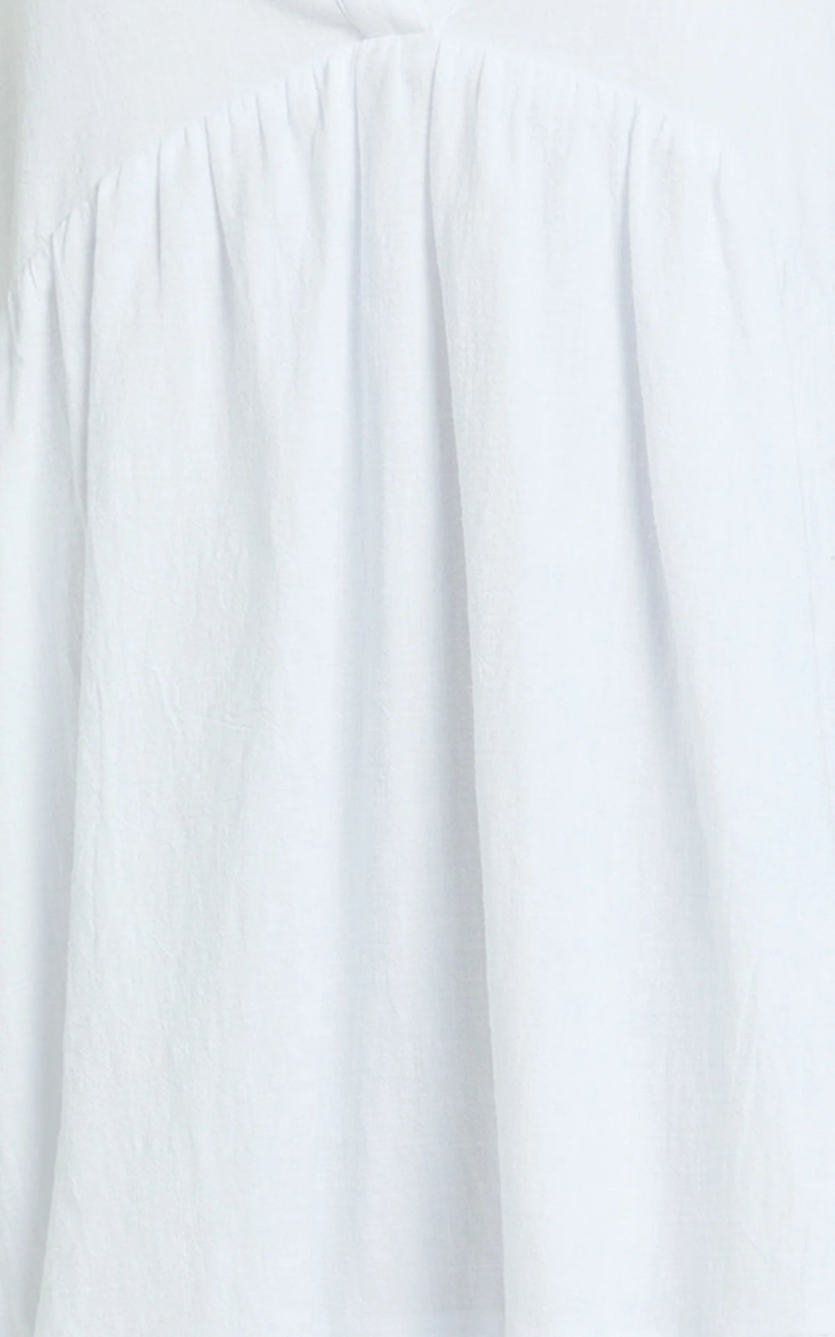 Calissa Mini Dress - Frill Hem Smock Dress in Light Blue