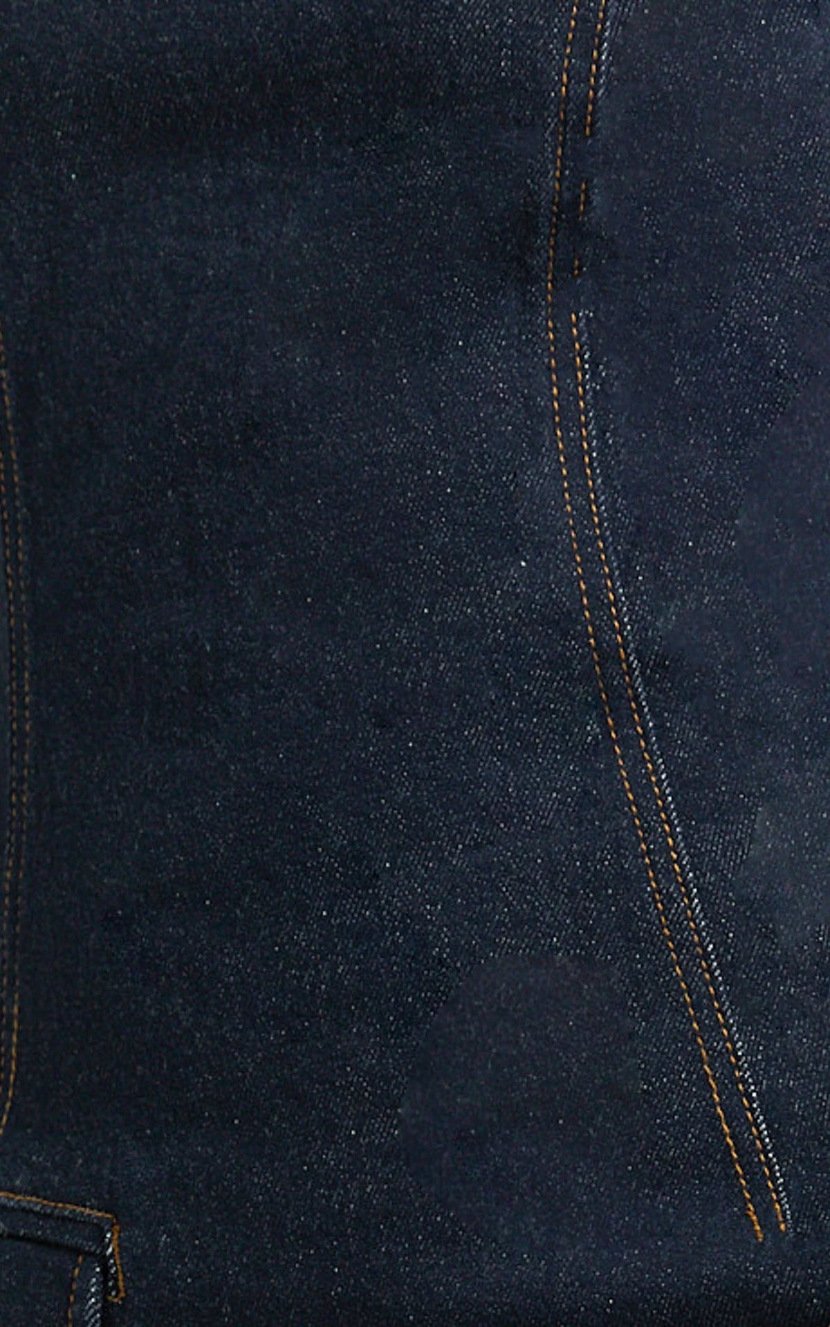 Rebecca Mini Dress - Denim Button Wrap Front Skirt Dress in Dark Blue Wash