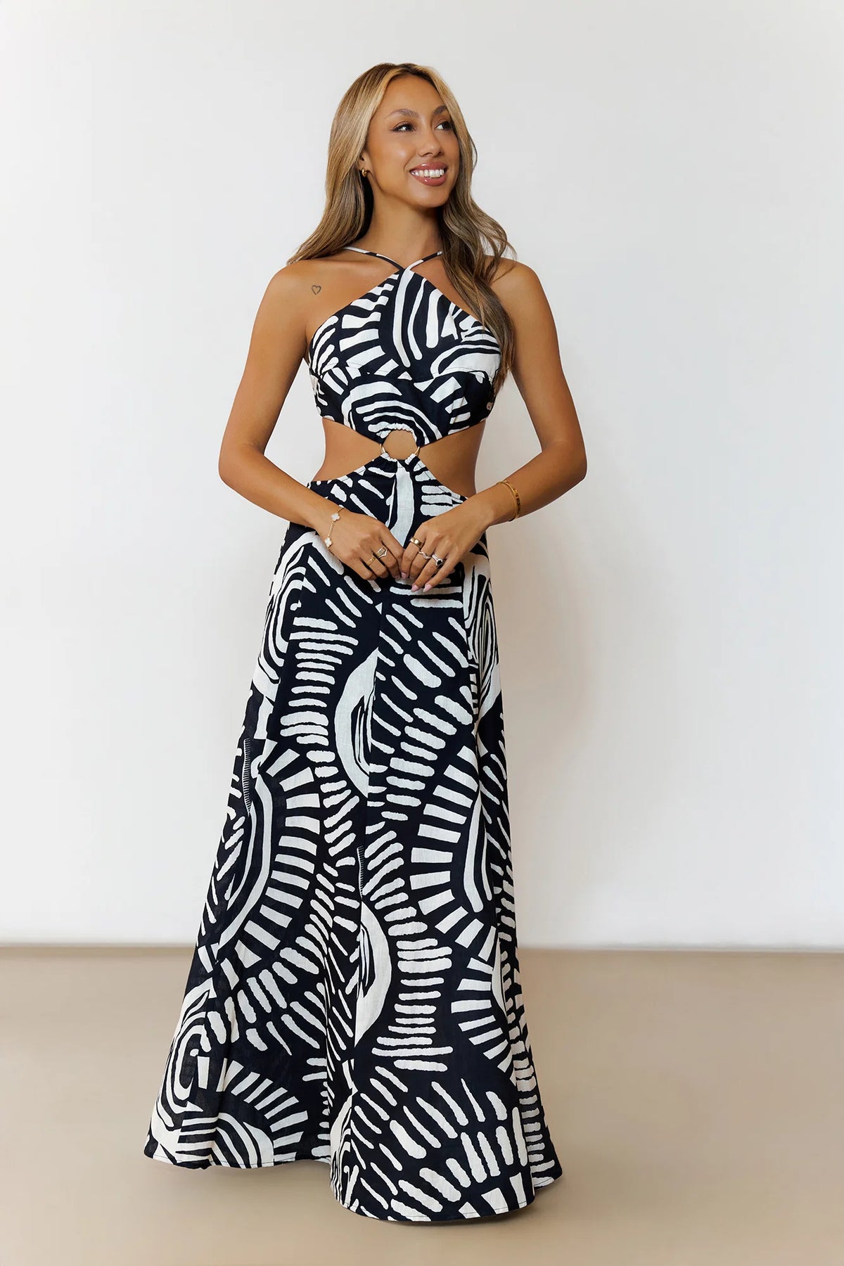 Sass After Sunset Maxi Dress Black