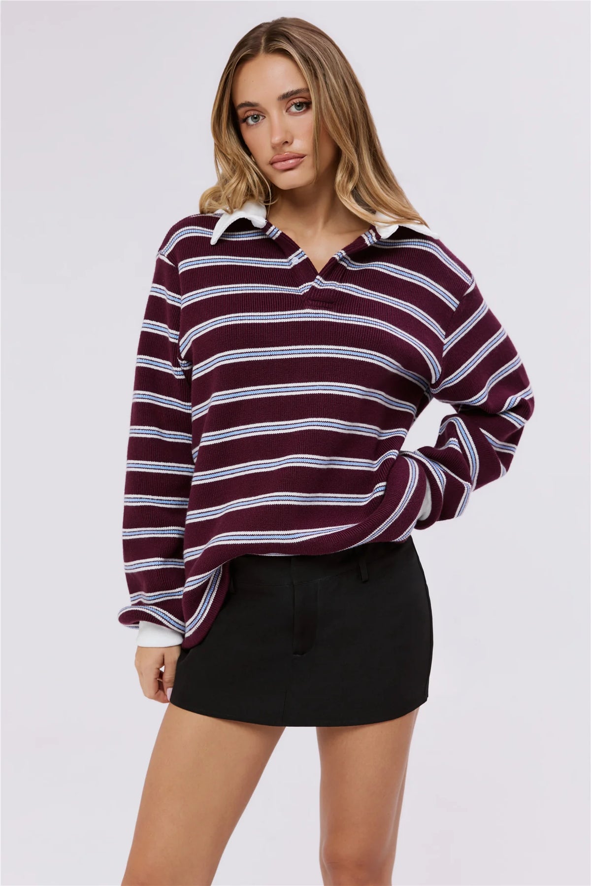 Luxe Dusk Tailored Low Waist Skort Black