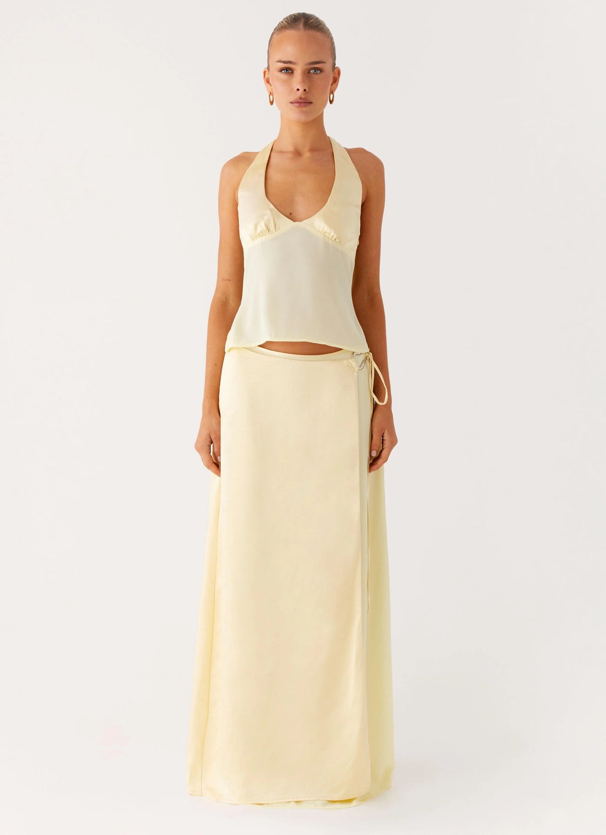 Pollie Halter Top - Yellow