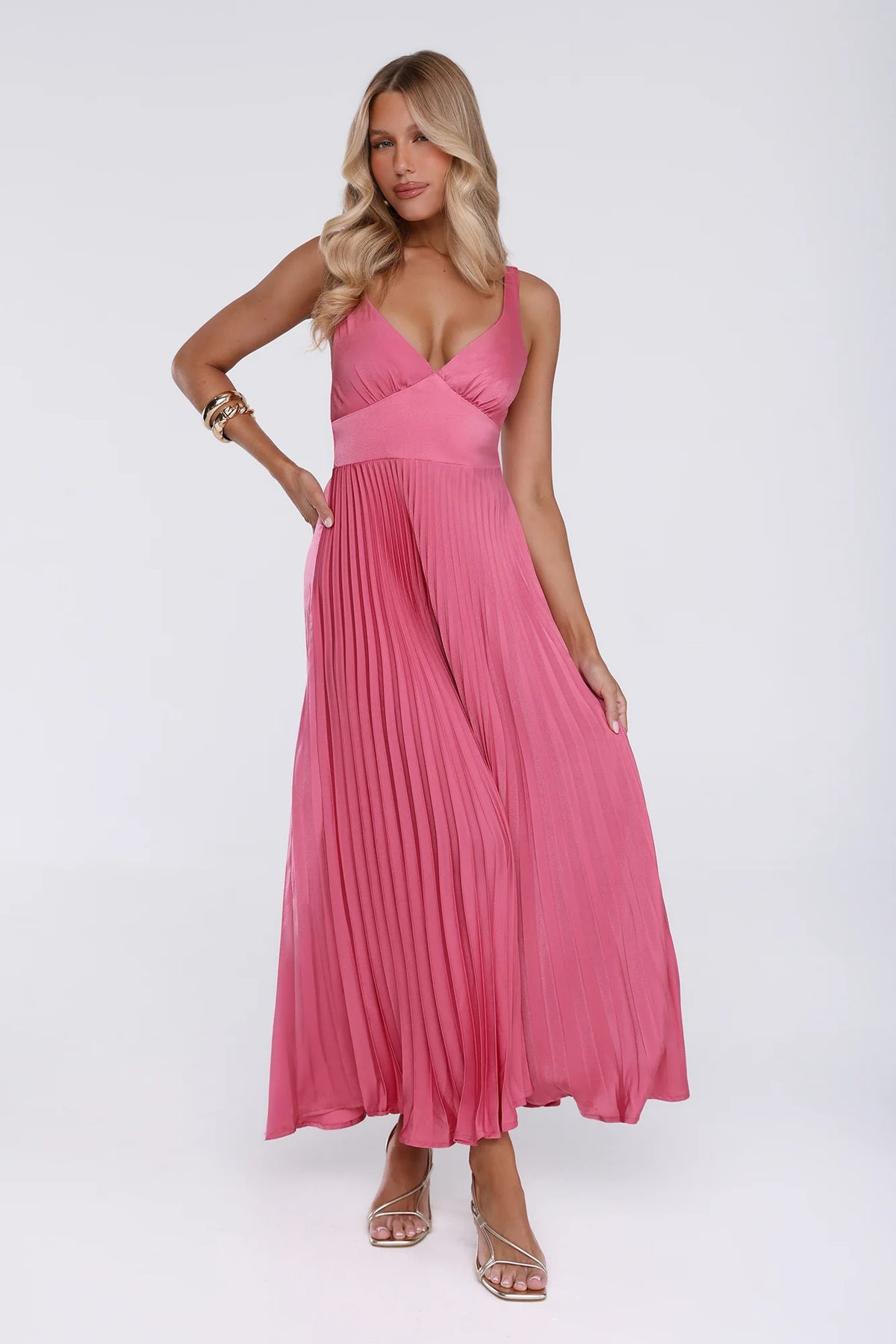 Dazzling Opulence Maxi Dress Red
