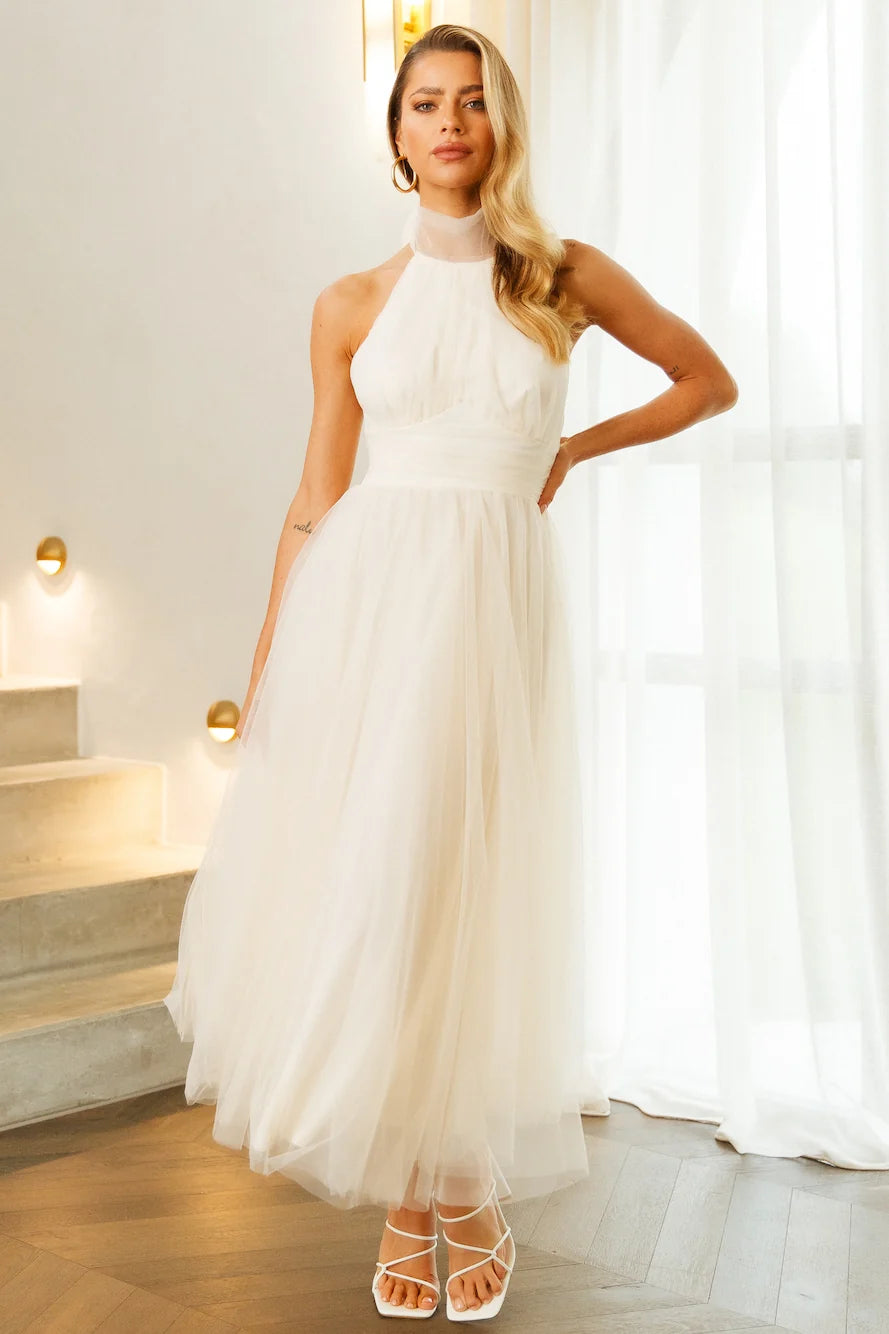Tangled Up Maxi Dress Yellow