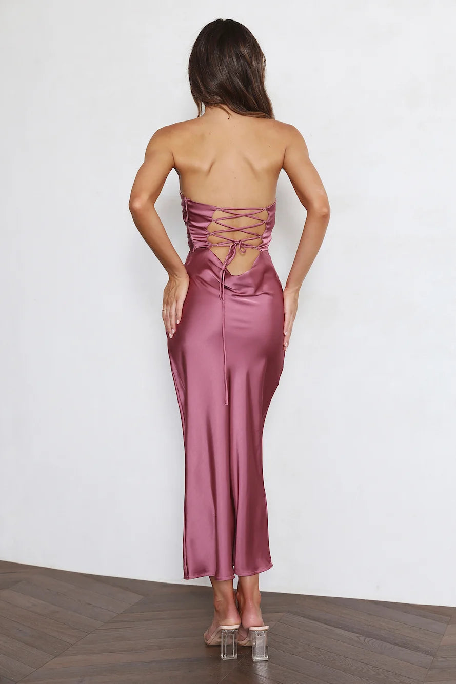 Your Warmth Midi Dress Rose