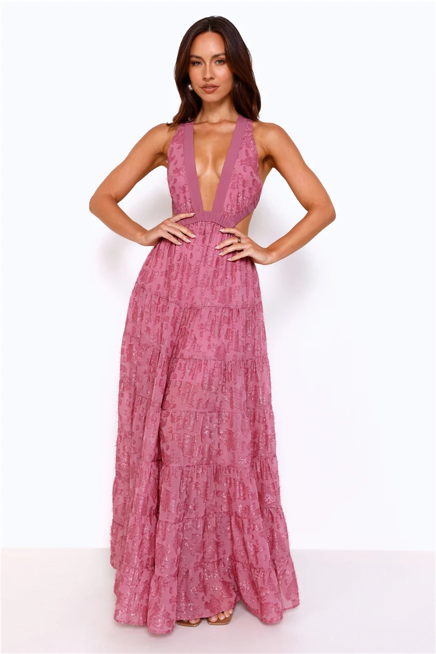 Crystal Cove Maxi Dress Black