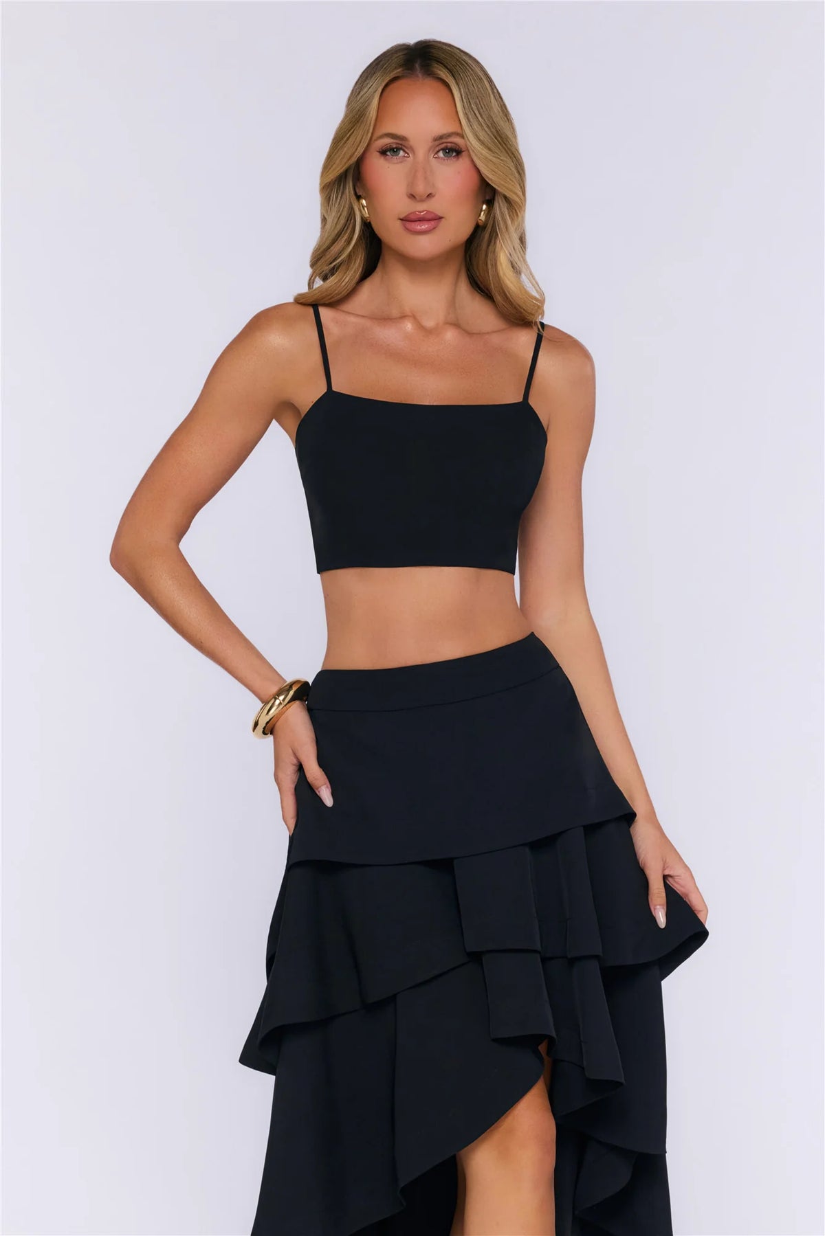 Rosy Love Crop Top Red