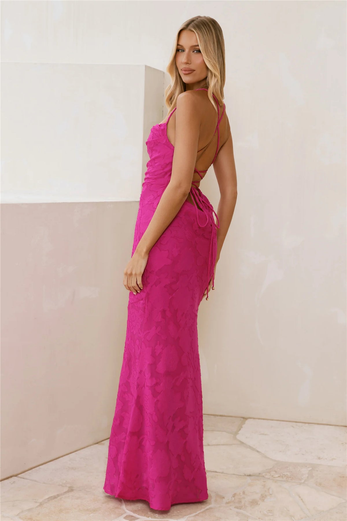 Bridge To Wonderland Maxi Dress Pink