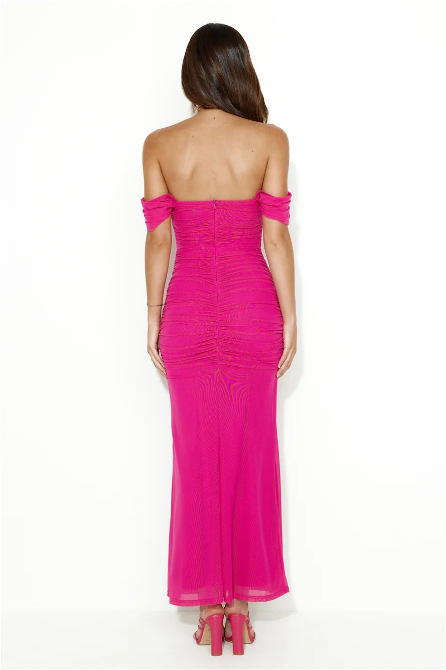 Your Brilliance Mesh Maxi Dress Green