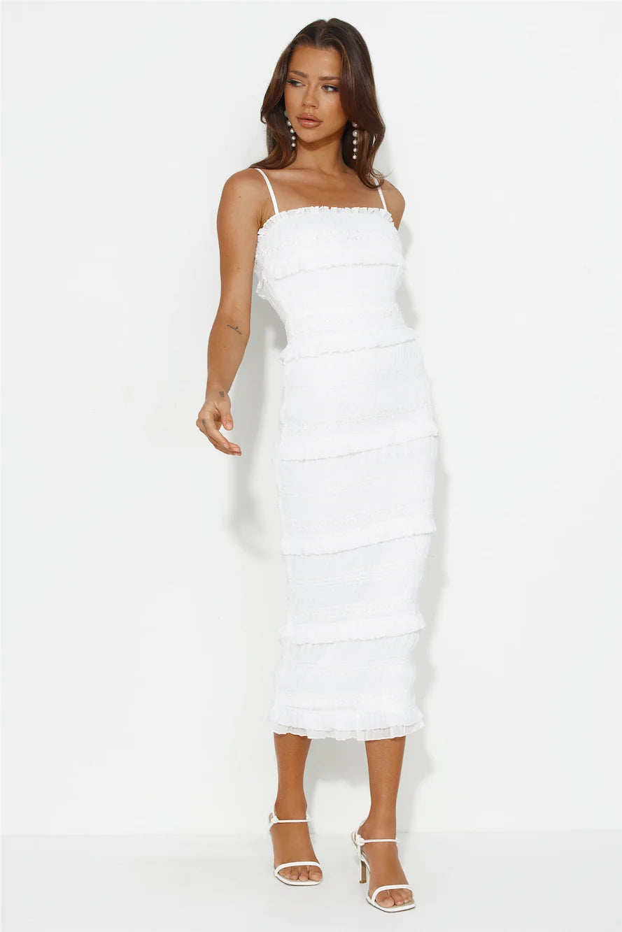 She's Classy Midi Dress Blue