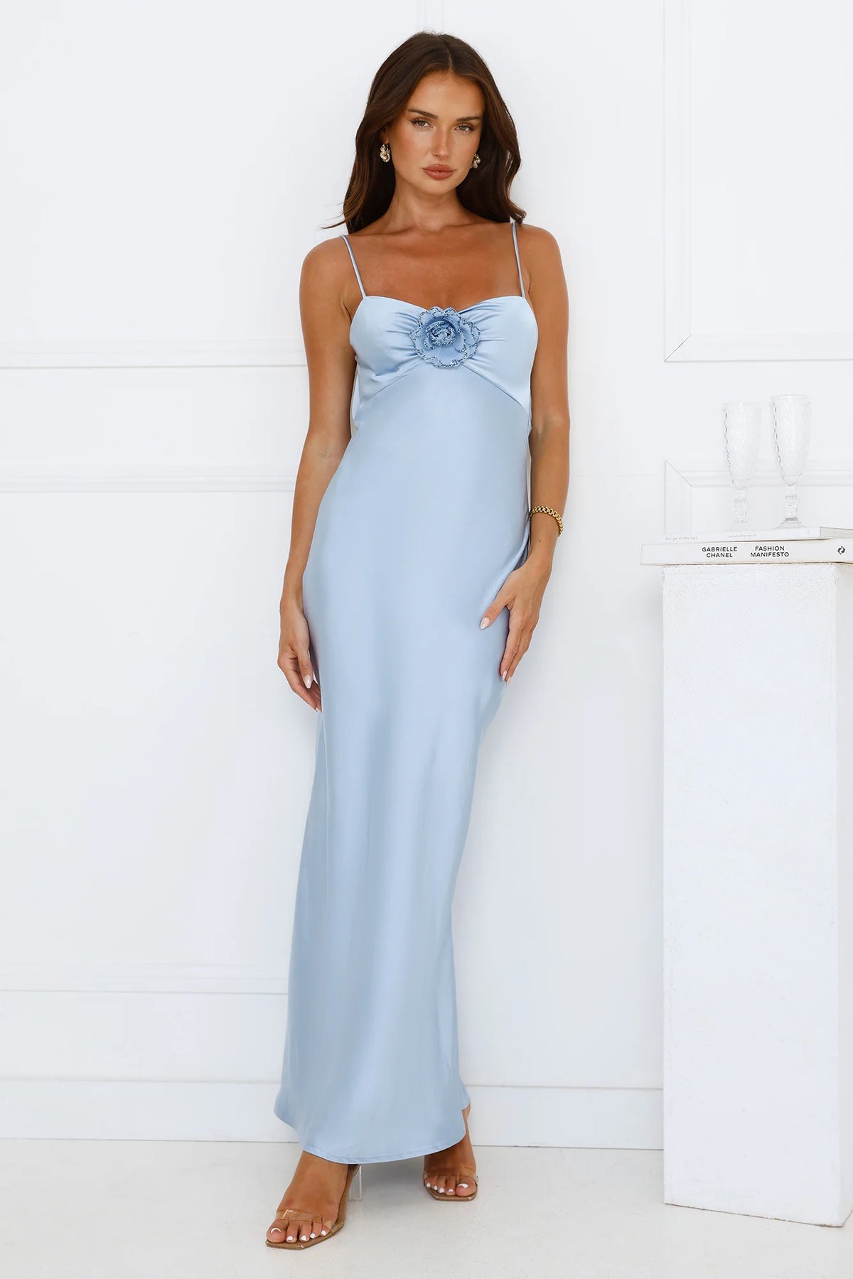 Ultimate Style Satin Maxi Dress Green