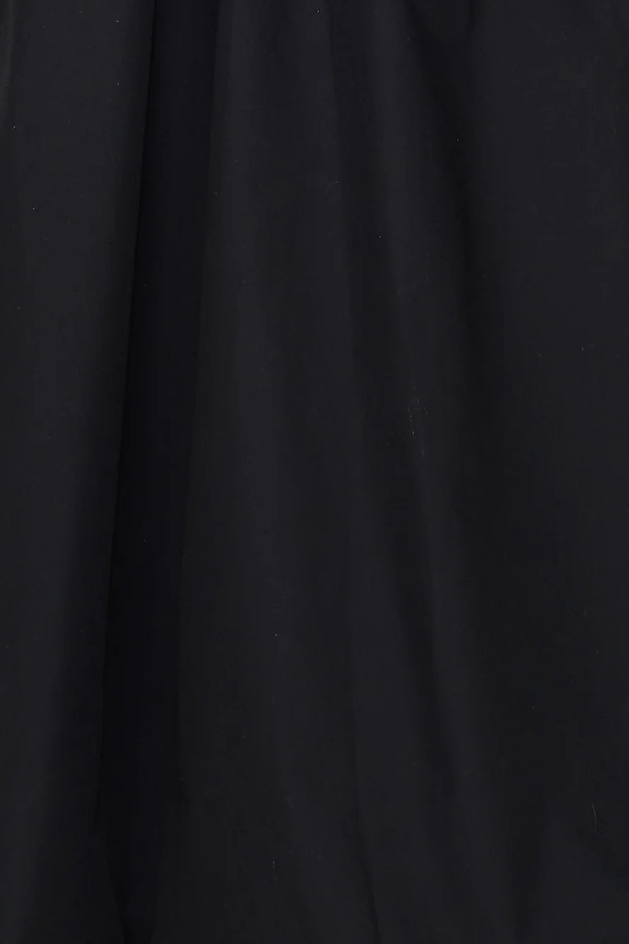 Rising Stars Halter Bubble Midi Dress Black