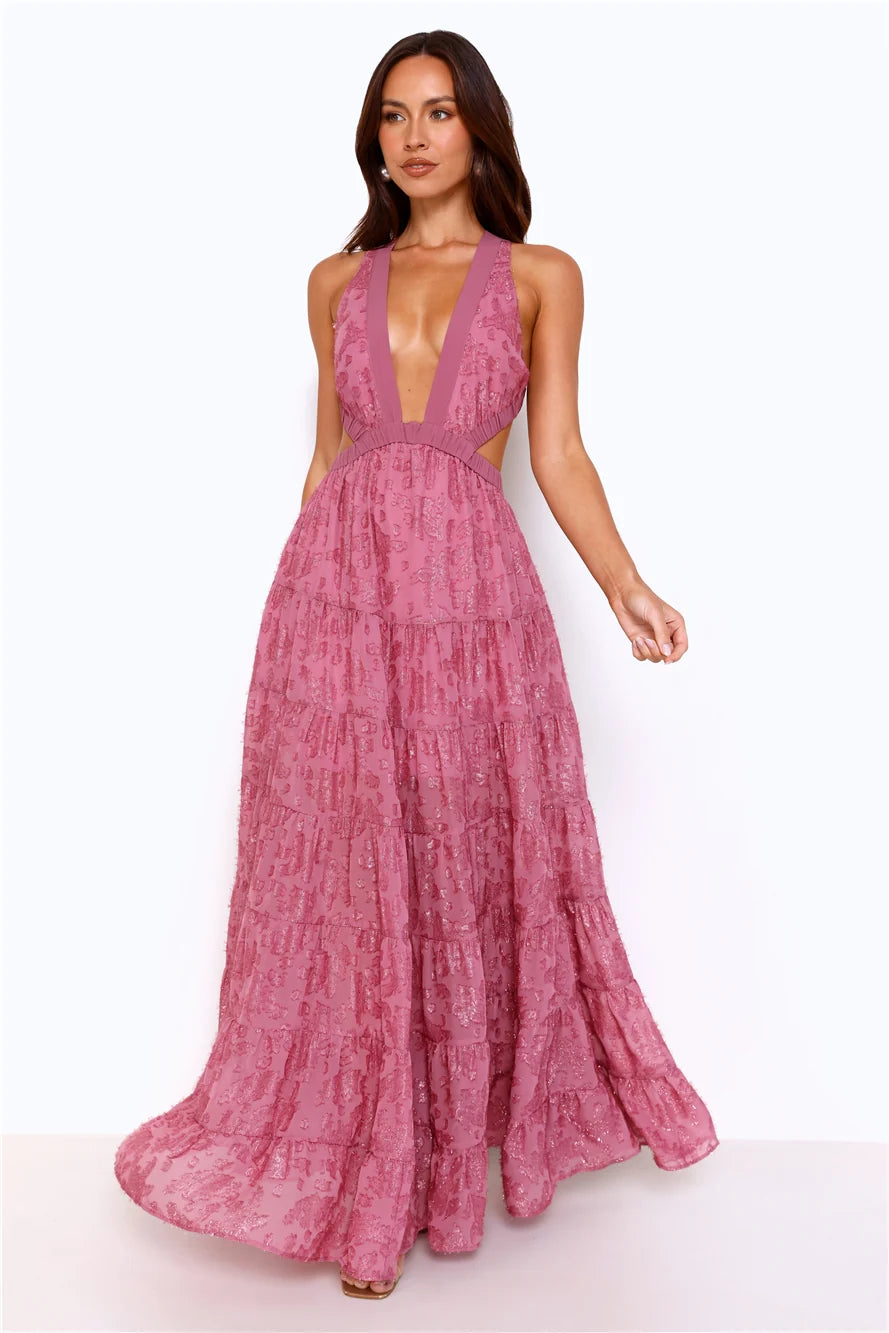 Crystal Cove Maxi Dress Black