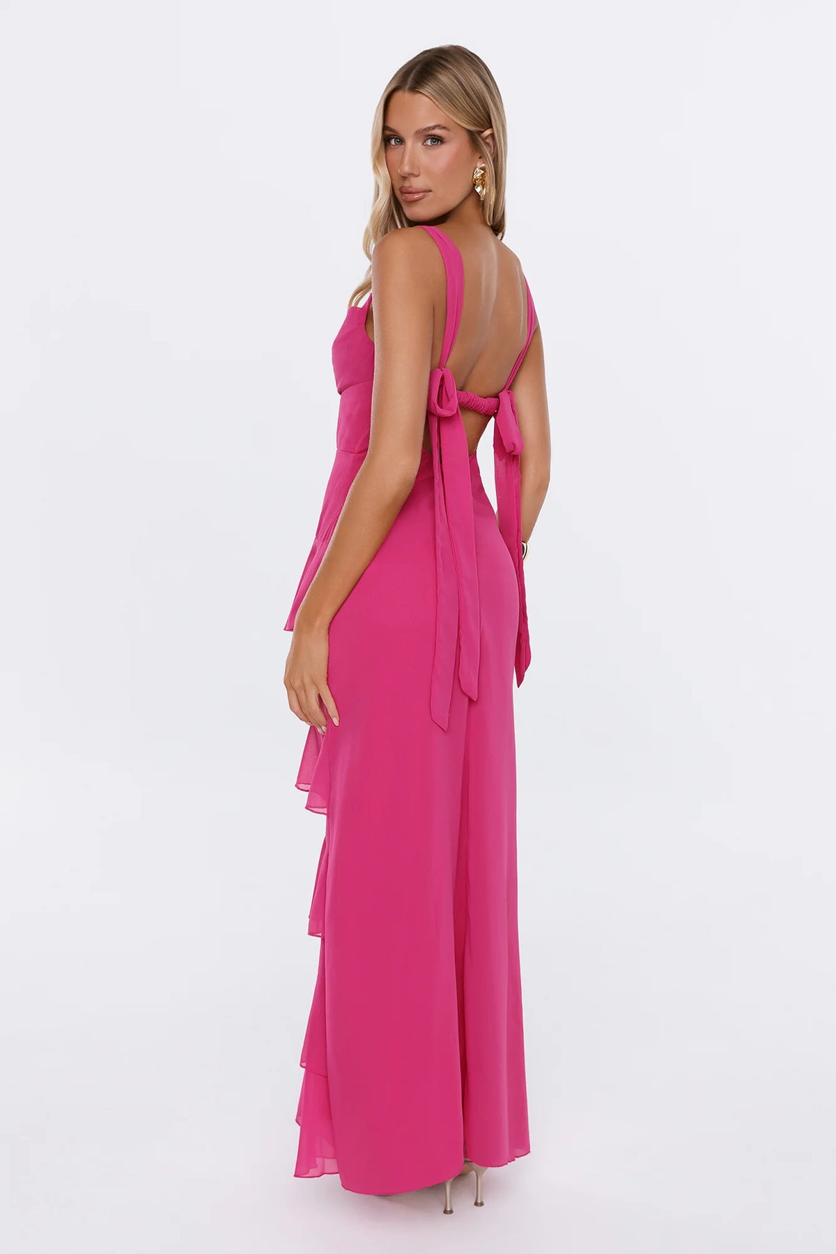 Mood Right Now Maxi Dress Magenta
