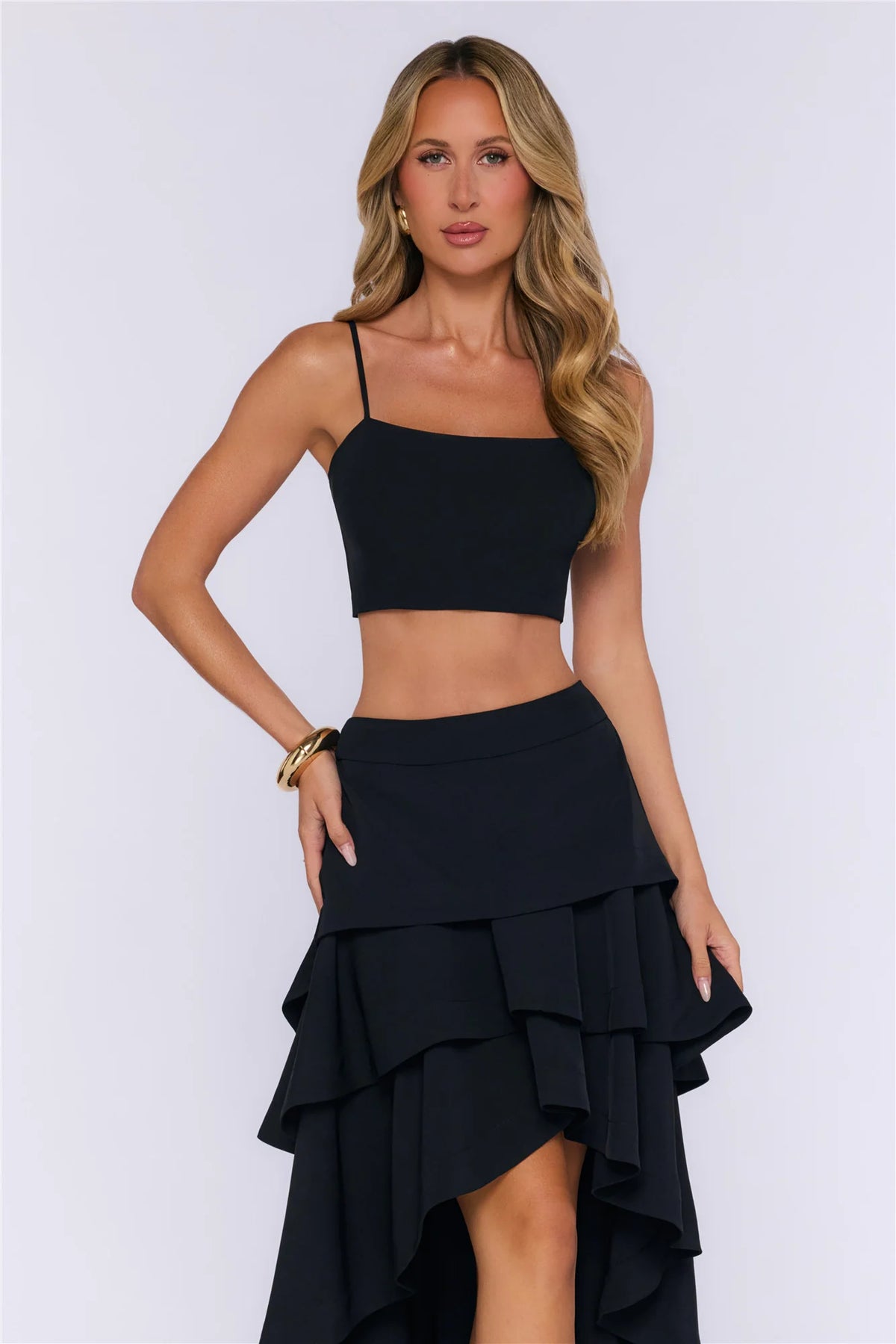 Rosy Love Crop Top Red