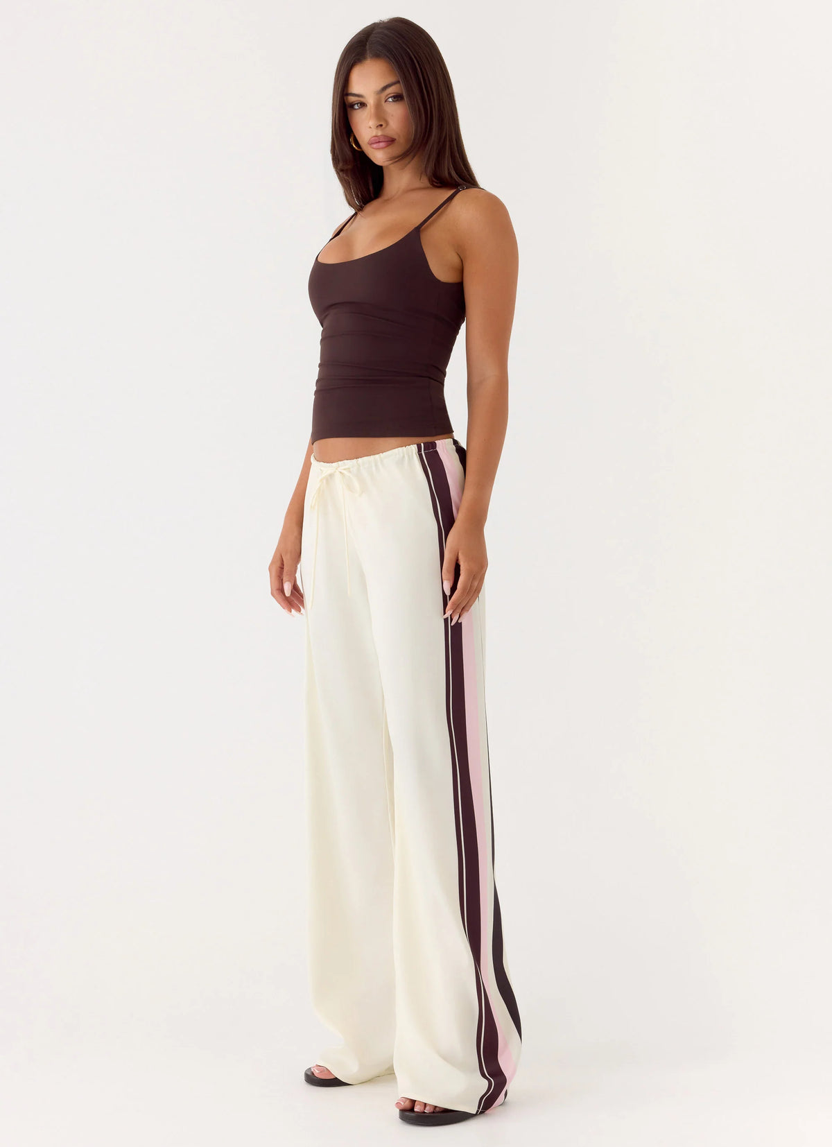 Deacon Low Rise Pants - Bloom Stripe
