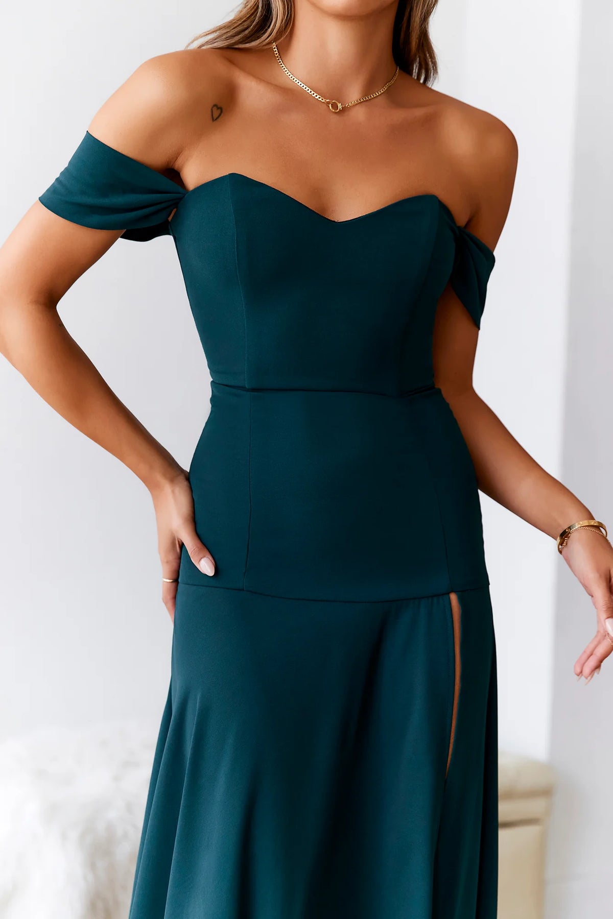 Blushing Cinderella Maxi Dress Black
