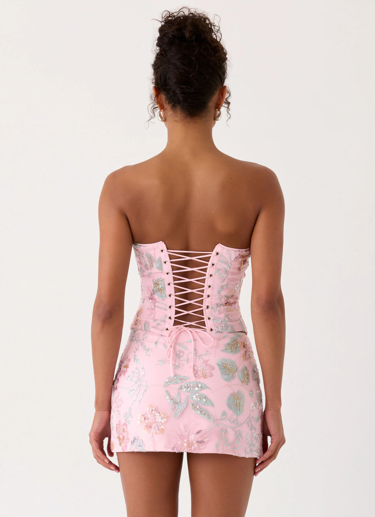 Solaire Low Rise Mini Skirt - Pink