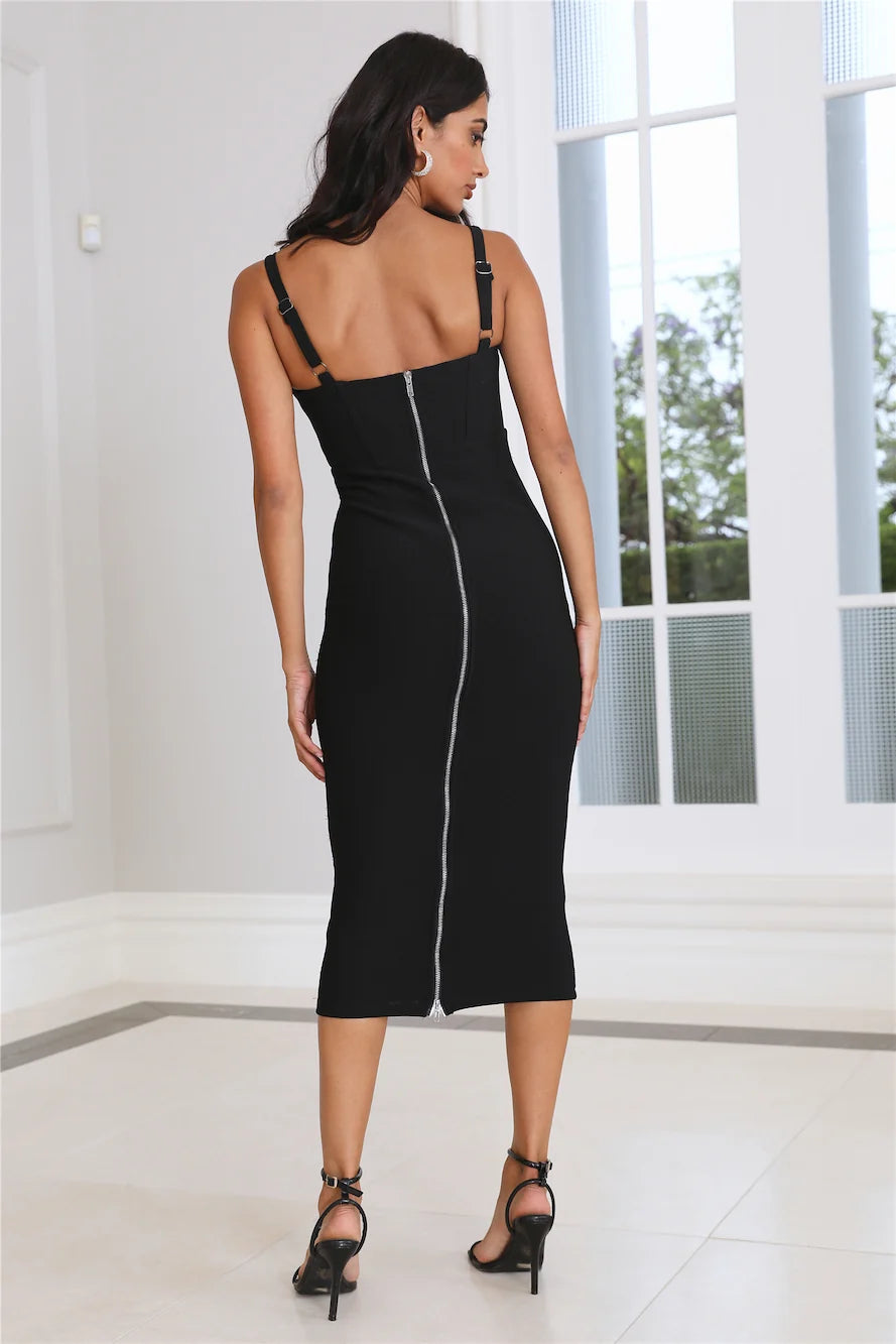 Time To Charm Midi Dress Pink