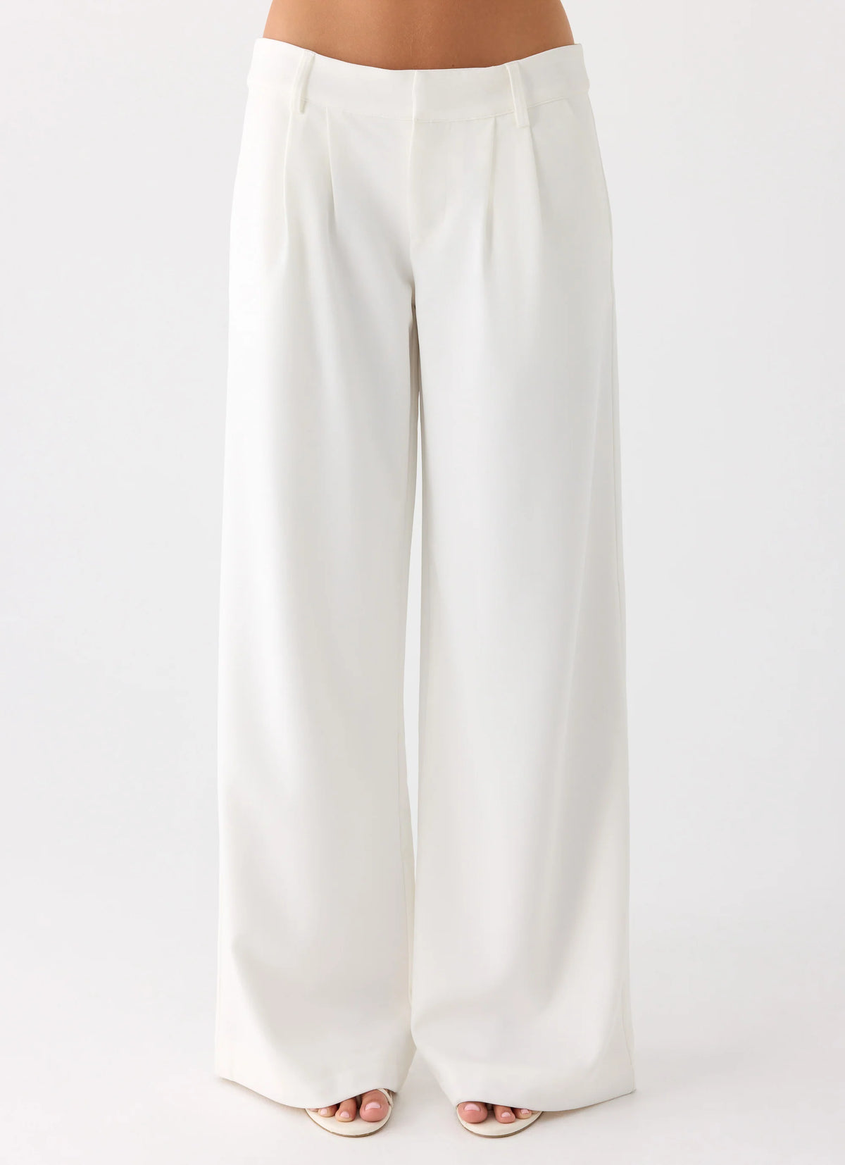 Samuel Low Rise Suiting Pants - White
