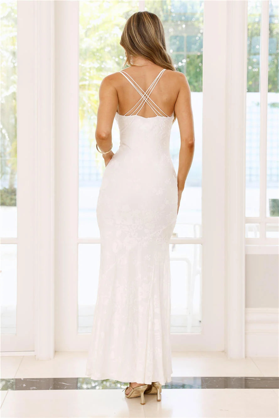 Nocturnal Luxe Maxi Dress Sage