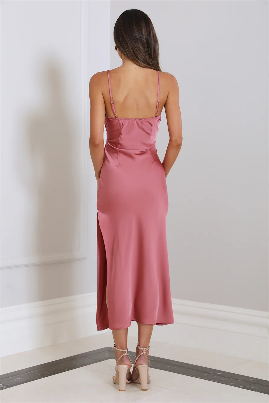 Sparkle Love Midi Dress Blue
