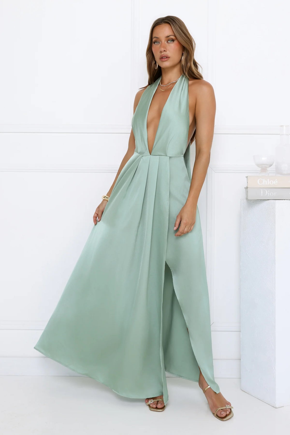 Exciting Event Satin Maxi Dress Pink