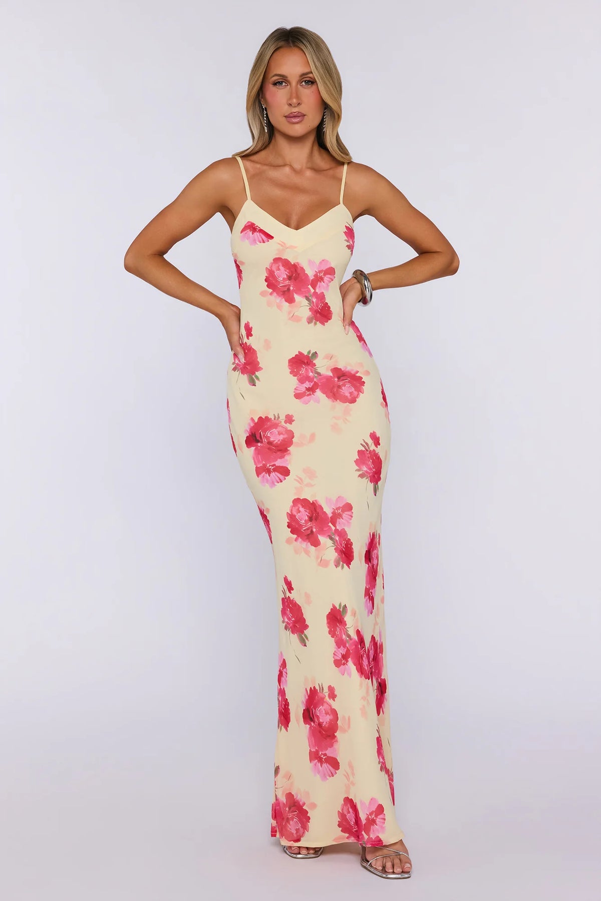 Bloom Dazzle Maxi Dress Yellow