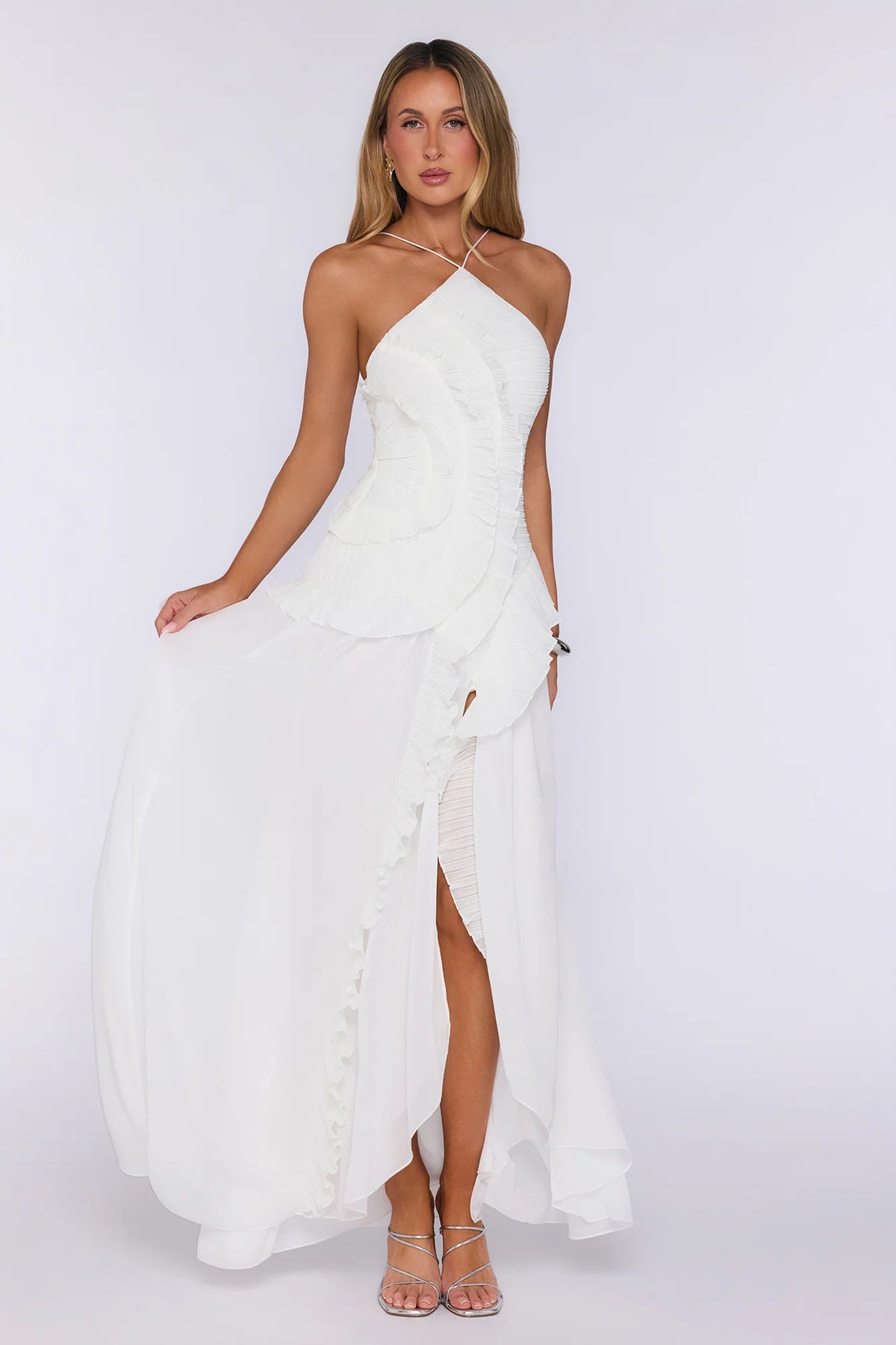 Beyond Style Maxi Dress Ecru