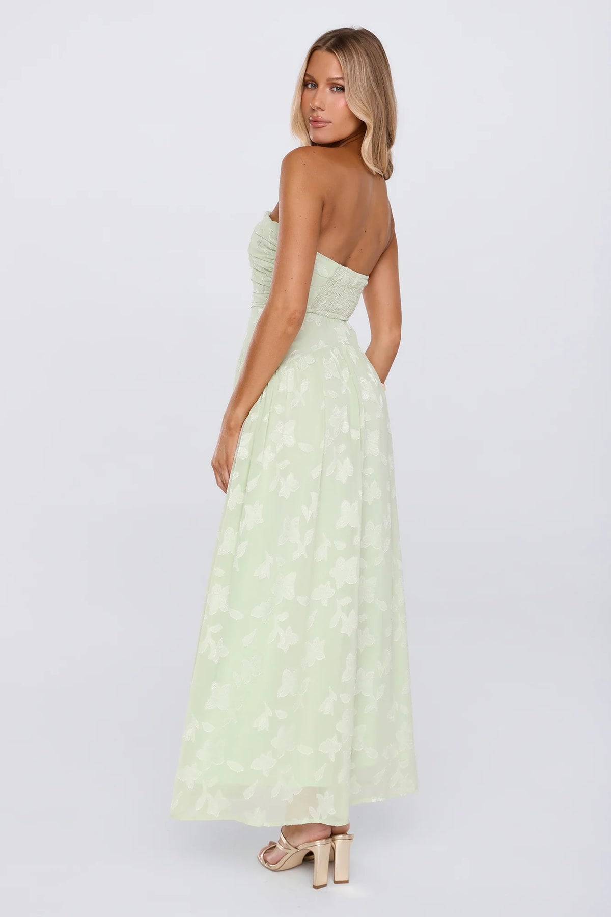 Dress Ready Strapless Maxi Dress Mint