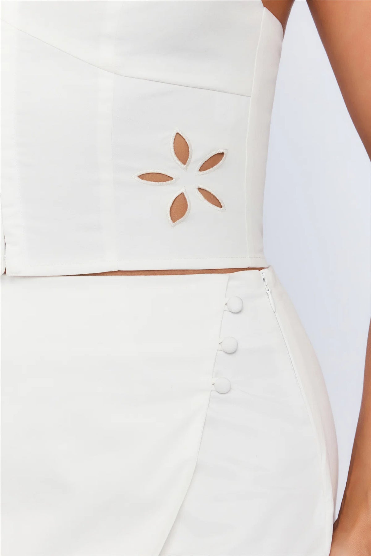 Playfully Yours Halter Top White