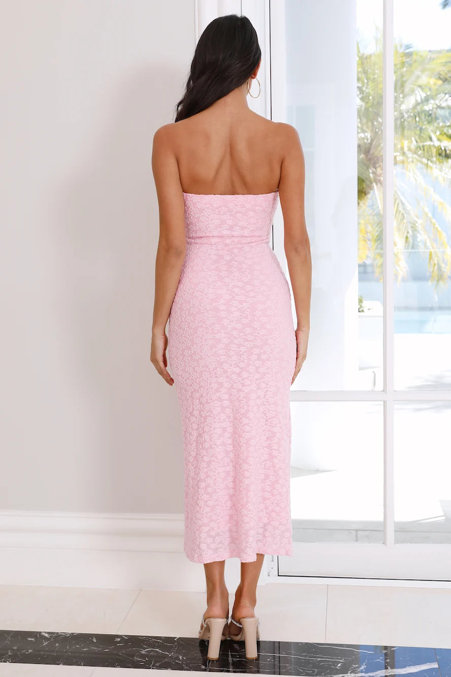 Refreshing Bliss Midi Dress Pink
