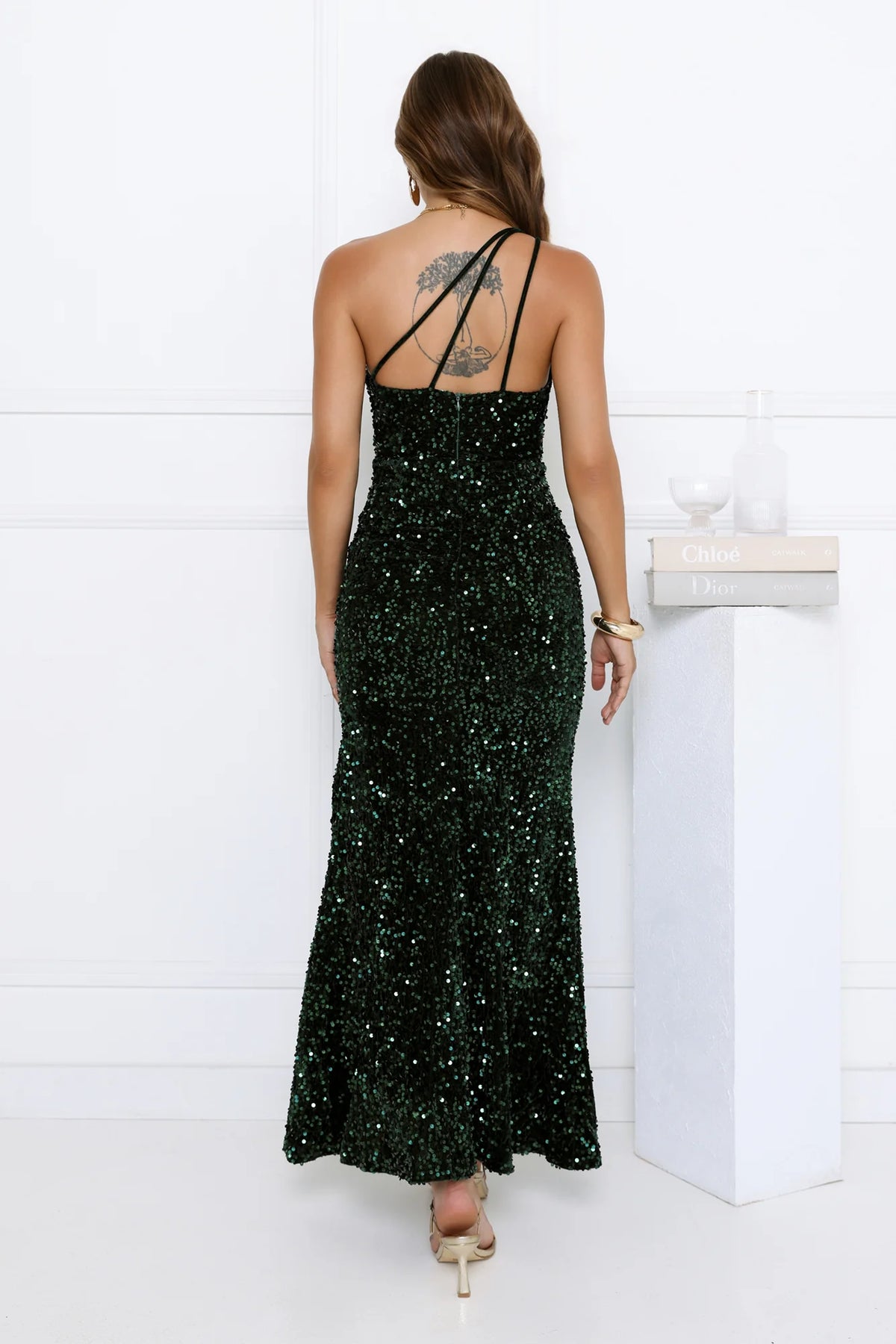 Golden Days Dancing Maxi Dress Green