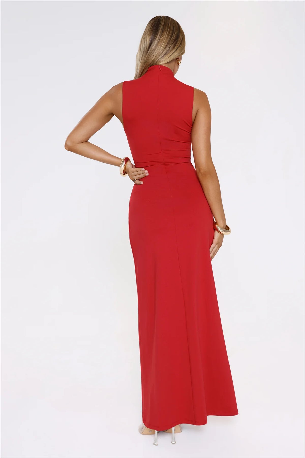 Radiant Petal Maxi Dress Black