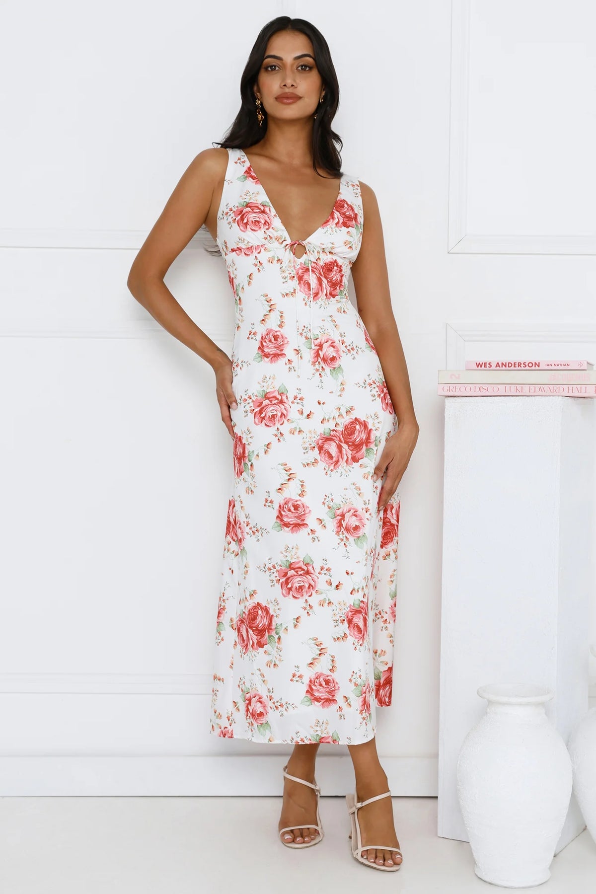 Luxe Dreamscape Midi Dress Blue