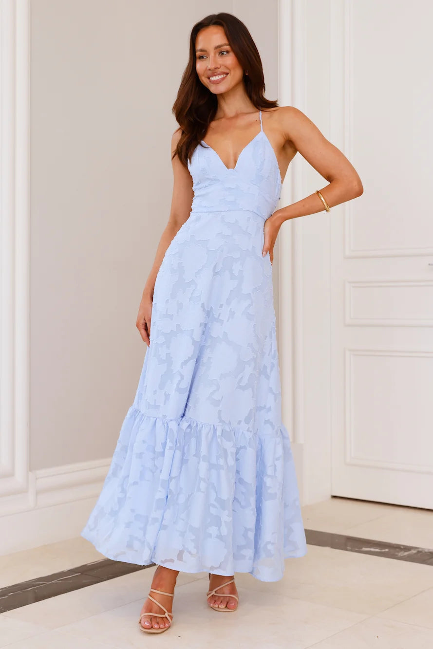 Elara Maxi Dress Blue