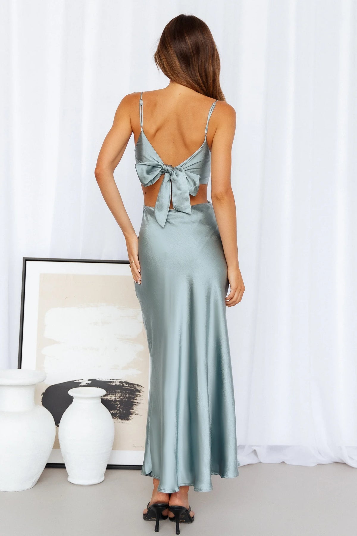 Smile For The Camera Midi Dress Green