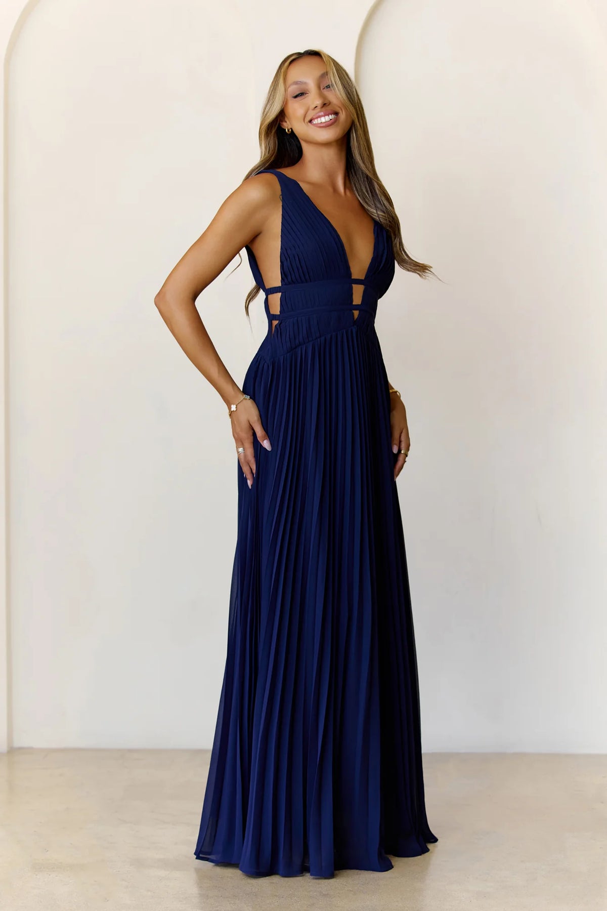 Elegant Vision Maxi Dress Pink