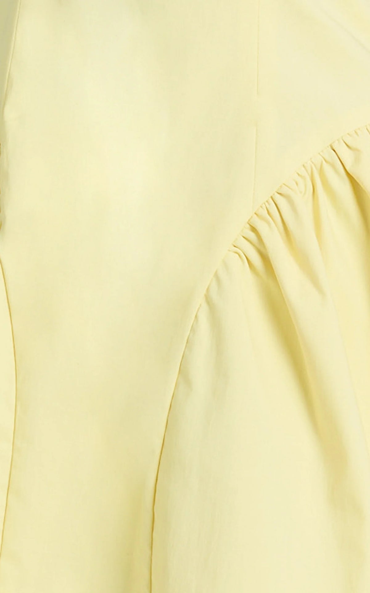 Elliot Mini Dress - Scoop Neck Fit And Flare Dress in Lemon