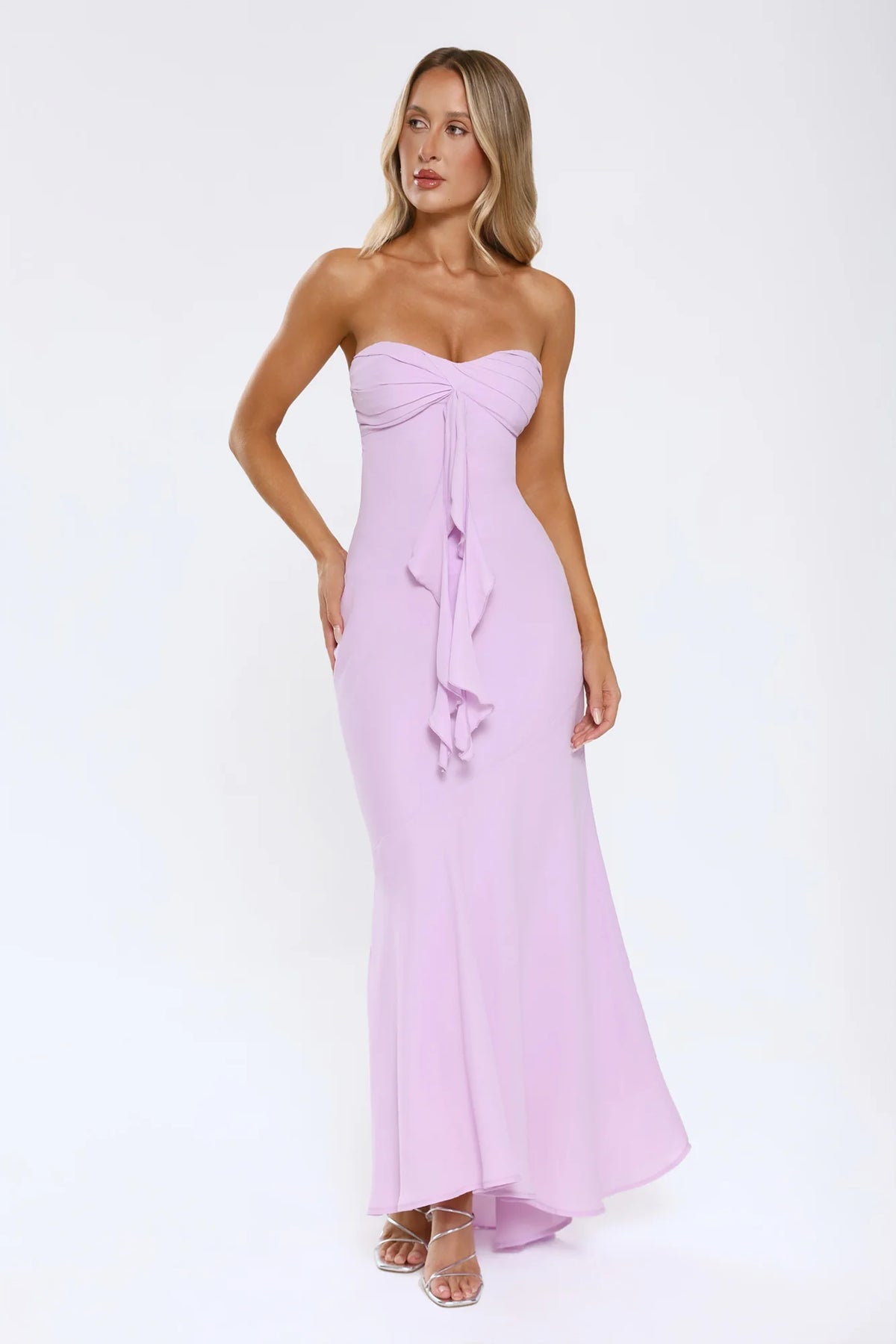 Flirt With Purpose Strapless Maxi Dress Green
