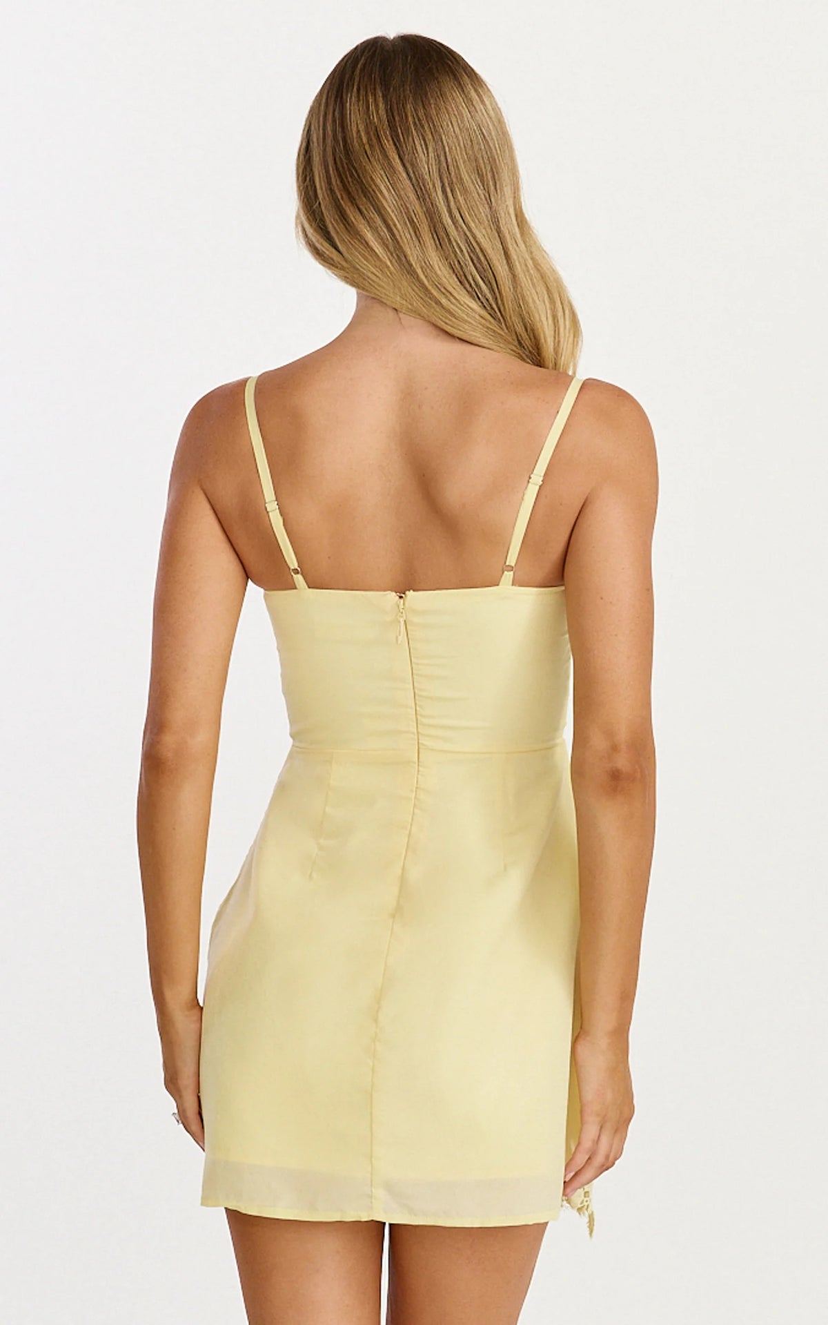 Maisie Mini Dress - Strapless Broderie Cut Out Border Hem Dress in Pink